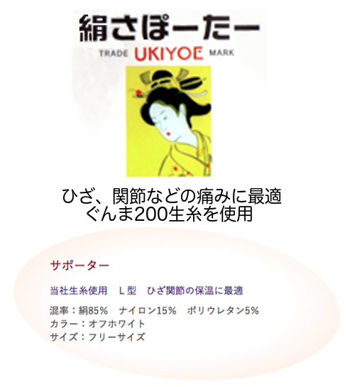 最高級絹サポーター